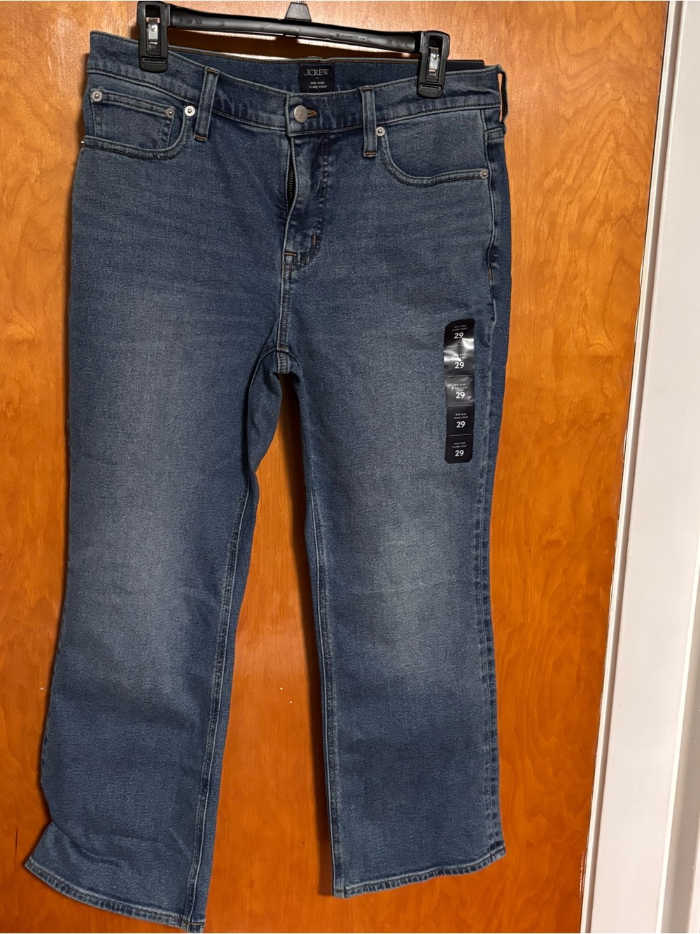 J. Crew Mid Rise Flare Crop Jeans NWT Size 29